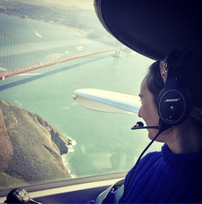 Flying over the Golden Gate